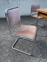 Load image into Gallery viewer, Retro Bauhaus chrome Dining Set (Table & Chairs)