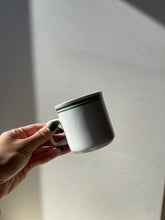 Load image into Gallery viewer, Assorted Green Stripe Stoneware Cup