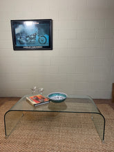Load image into Gallery viewer, Mid-century Waterfall Glass Table