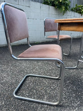 Load image into Gallery viewer, Retro Bauhaus chrome Dining Set (Table & Chairs)