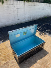 Load image into Gallery viewer, Large Black Sargeant Brand Steel Trunk