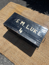 Load image into Gallery viewer, Large Black Sargeant Brand Steel Trunk