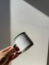 Load image into Gallery viewer, Assorted Green Stripe Stoneware Cup