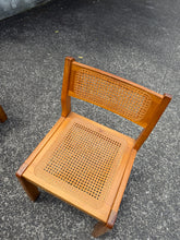 Load image into Gallery viewer, Wood and Rattan Dining Chairs - 3