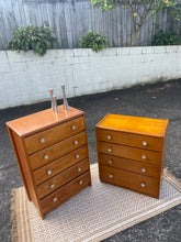 Load image into Gallery viewer, Retro Set of Draws - 2 tallboys
