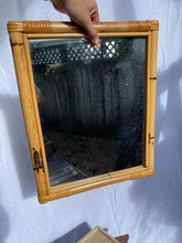 Load image into Gallery viewer, Vintage 1960s Bamboo Rectangular Mirror
