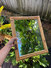 Load image into Gallery viewer, Vintage 1960s Bamboo Rectangular Mirror

