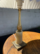 Load image into Gallery viewer, Onyx Table Lamp With Pleated Shade
