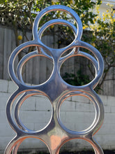 Load image into Gallery viewer, Postmodern Chrome Wine Rack
