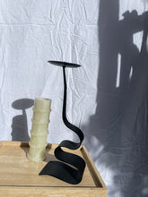 Load image into Gallery viewer, Black cast iron candleholder - Single
