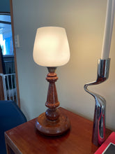 Load image into Gallery viewer, Art Deco Oak Burl Lamp
