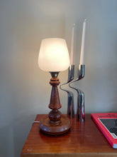 Load image into Gallery viewer, Art Deco Oak Burl Lamp
