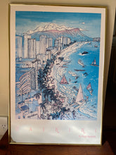 Load image into Gallery viewer, Retro Daniel L. Randolph Waikiki Hawaii Print
