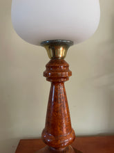 Load image into Gallery viewer, Art Deco Oak Burl Lamp
