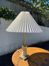 Load image into Gallery viewer, Onyx Table Lamp With Pleated Shade
