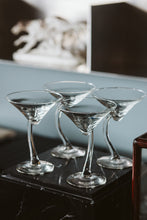 Load image into Gallery viewer, Vintage Libbey Swerve Martini Glasses - 4
