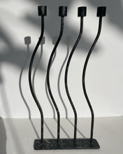 Load image into Gallery viewer, Tall wavy metal candelabra/ candleholders
