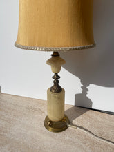 Load image into Gallery viewer, Vintage Brass &amp; Marble Lamp
