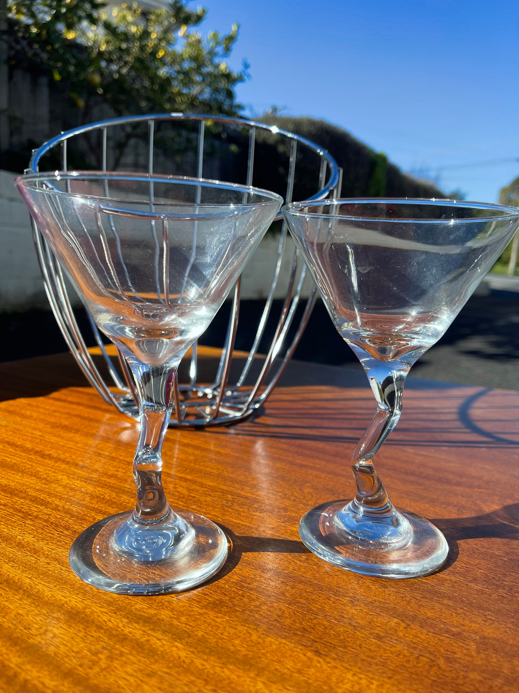 Vintage Libbey Z Stem Martini Glasses - 2