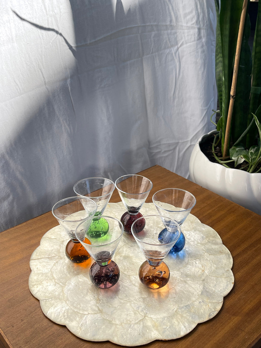 Vintage Ball Shot Glasses - 6