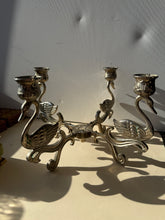 Load image into Gallery viewer, Vintage silver-plated candelabra
