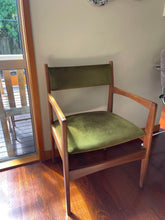 Load image into Gallery viewer, 1960 Green Danish Teak Armchair
