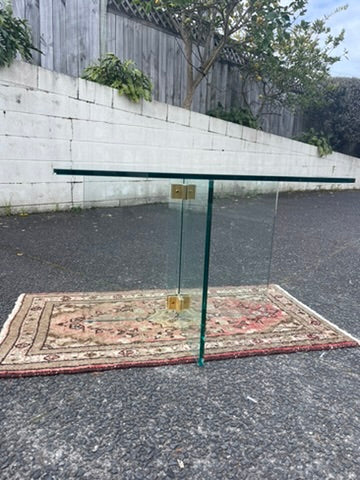 Mid-century Square Glass Coffee Table