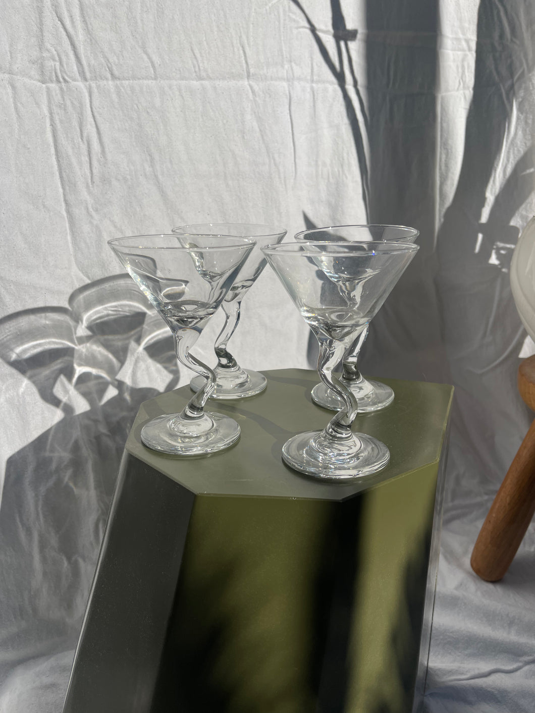 Vintage Libbey Z Stem Martini Glasses - 4