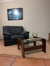 Load image into Gallery viewer, 1970’s Style Smoked Glass Small Coffee Table
