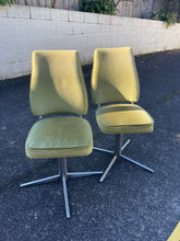 Load image into Gallery viewer, Pair of Namco Green Swivel Chairs
