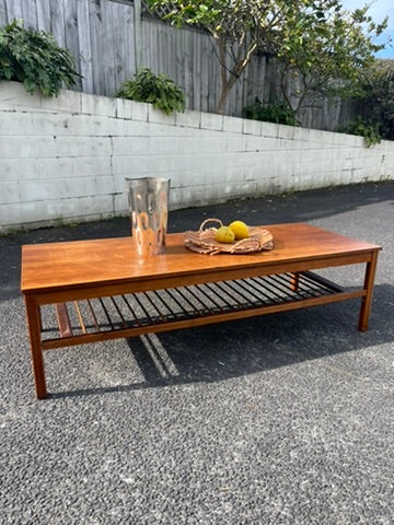 Long Vintage Mid Century Coffee Table