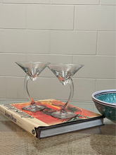 Load image into Gallery viewer, Vintage Libbey Swerve Martini Glasses - 4
