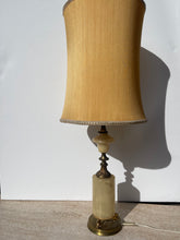 Load image into Gallery viewer, Vintage Brass &amp; Marble Lamp
