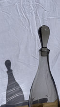 Load image into Gallery viewer, Vintage Mid Century Smoked Glass Decanter
