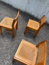 Load image into Gallery viewer, Wood and Rattan Dining Chairs - 3
