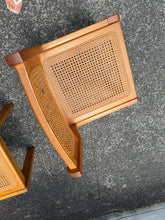 Load image into Gallery viewer, Wood and Rattan Dining Chairs - 3
