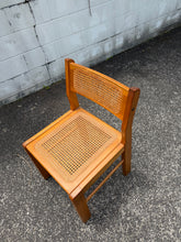 Load image into Gallery viewer, Wood and Rattan Dining Chairs - 3

