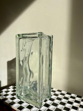 Load image into Gallery viewer, Tall German Glass Block Vase
