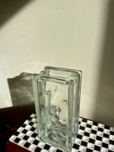 Load image into Gallery viewer, Tall German Glass Block Vase
