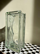 Load image into Gallery viewer, Tall German Glass Block Vase
